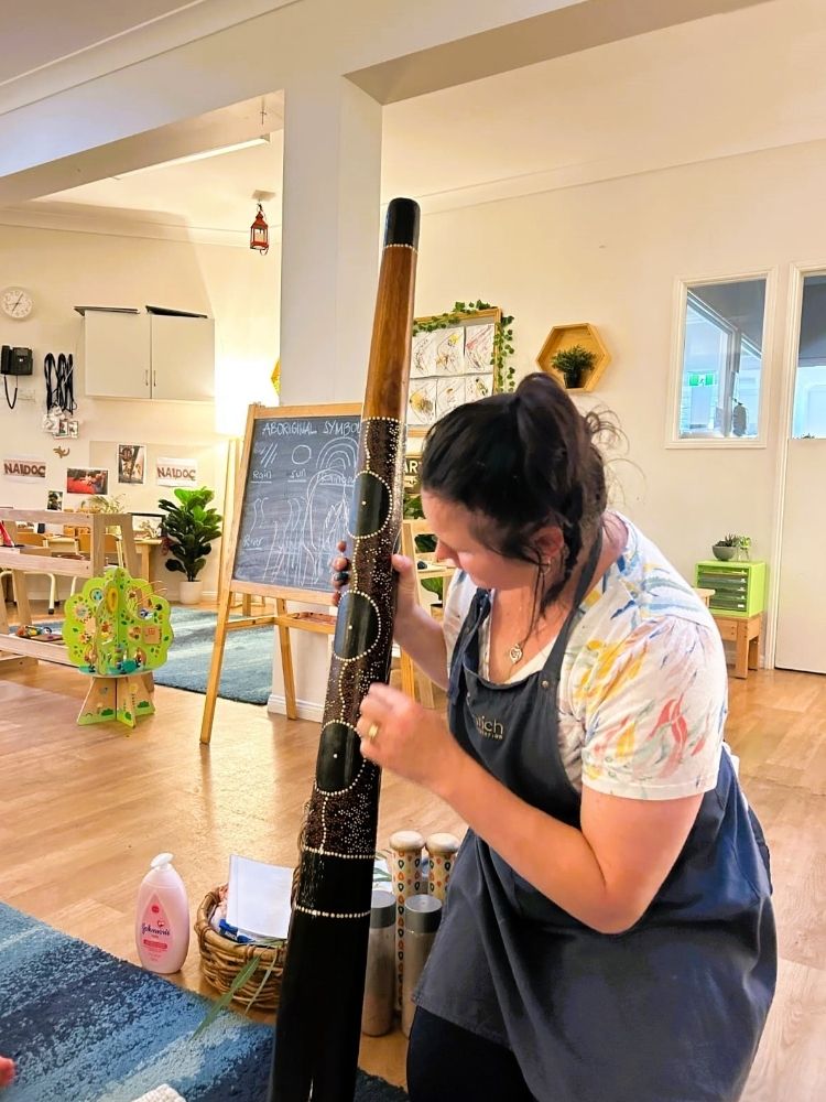 Pre-prep children learning during NAIDOC week 2024