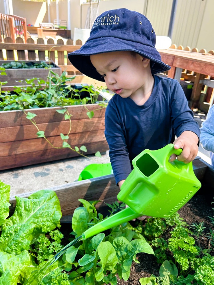 The Pre-prep children have gardening classes included in their activity program