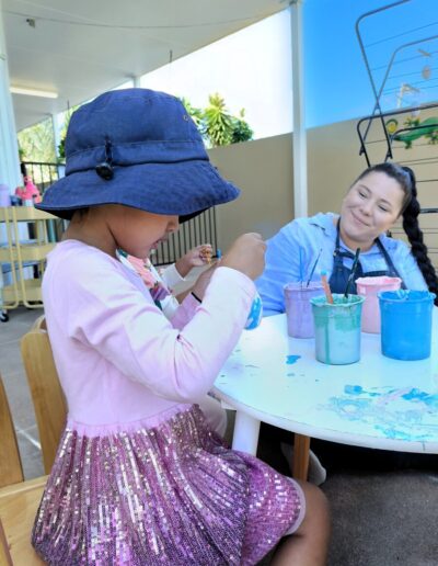 Easter Egg decorating at Enrich in Southport