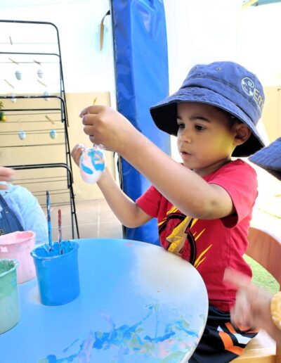 Easter Egg decorating at Enrich