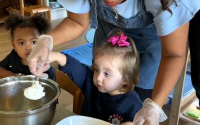 Practical life skills: baking experience for the toddlers