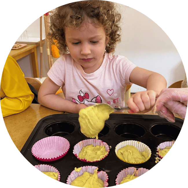 Learning practical life skills in our Montessori-inspired daycare and early education centre Learning practical life skills in our Montessori-inspired daycare and early education centre