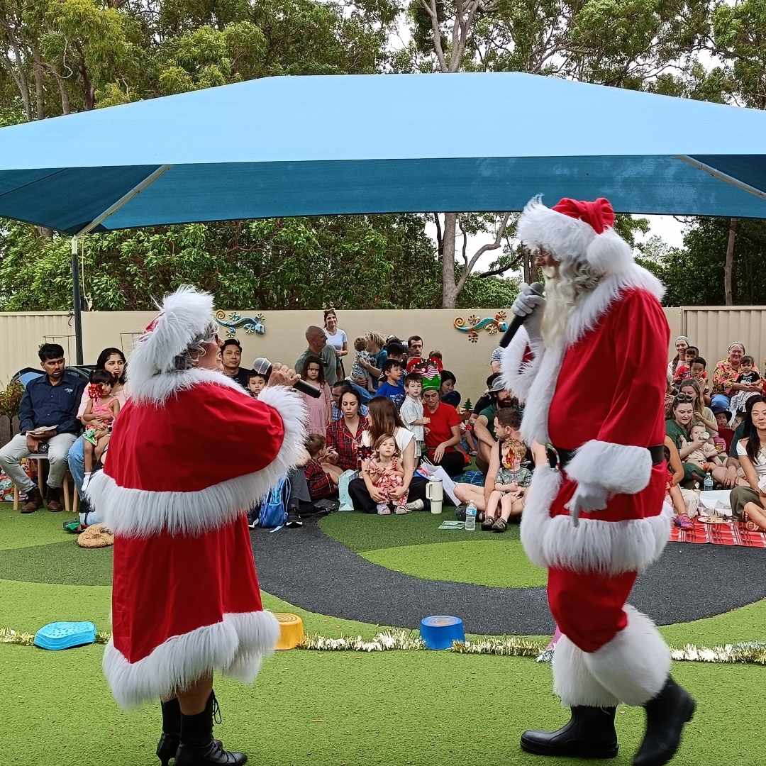 Santa and Mrs Claus at Enrich child care