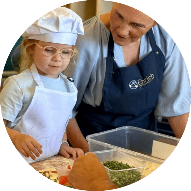 Educator and child interaction