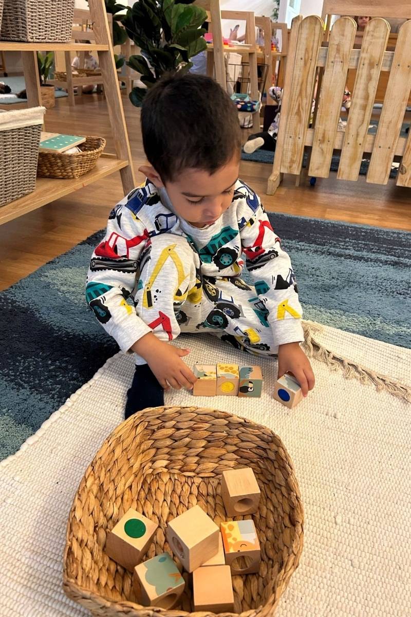 Playful activity on the mat