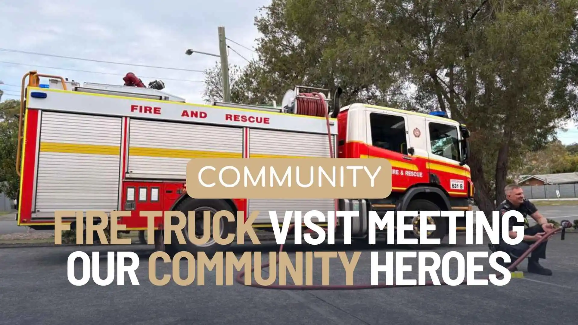 Fire Truck Visit at Enrich Early Education