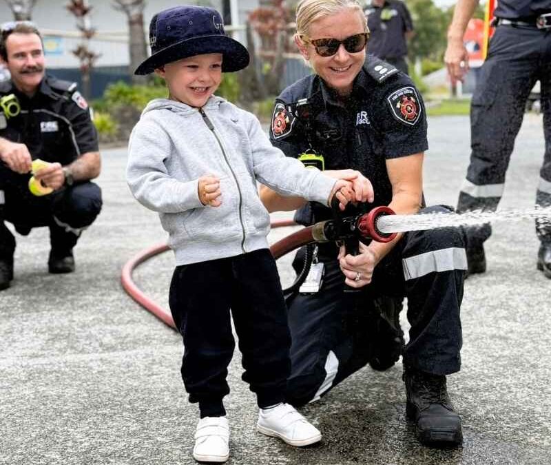 Fire truck visit