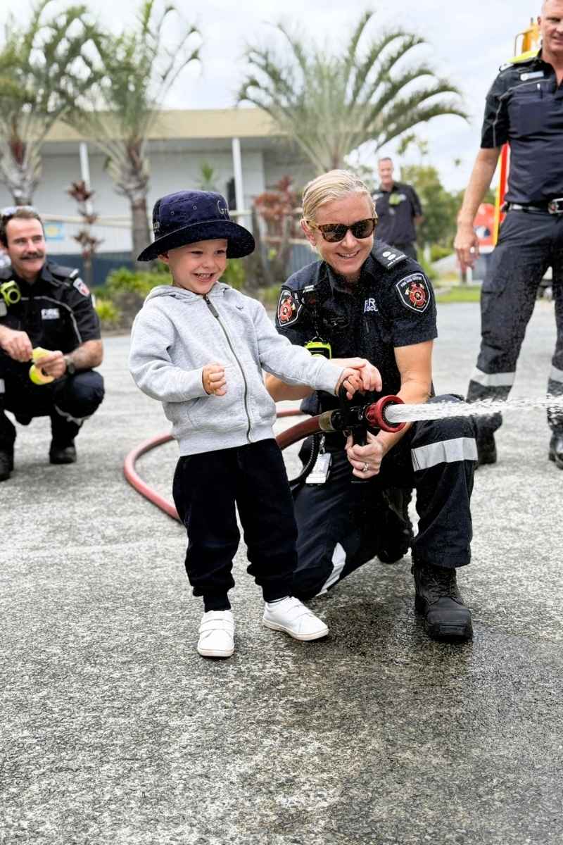 Fire truck visit